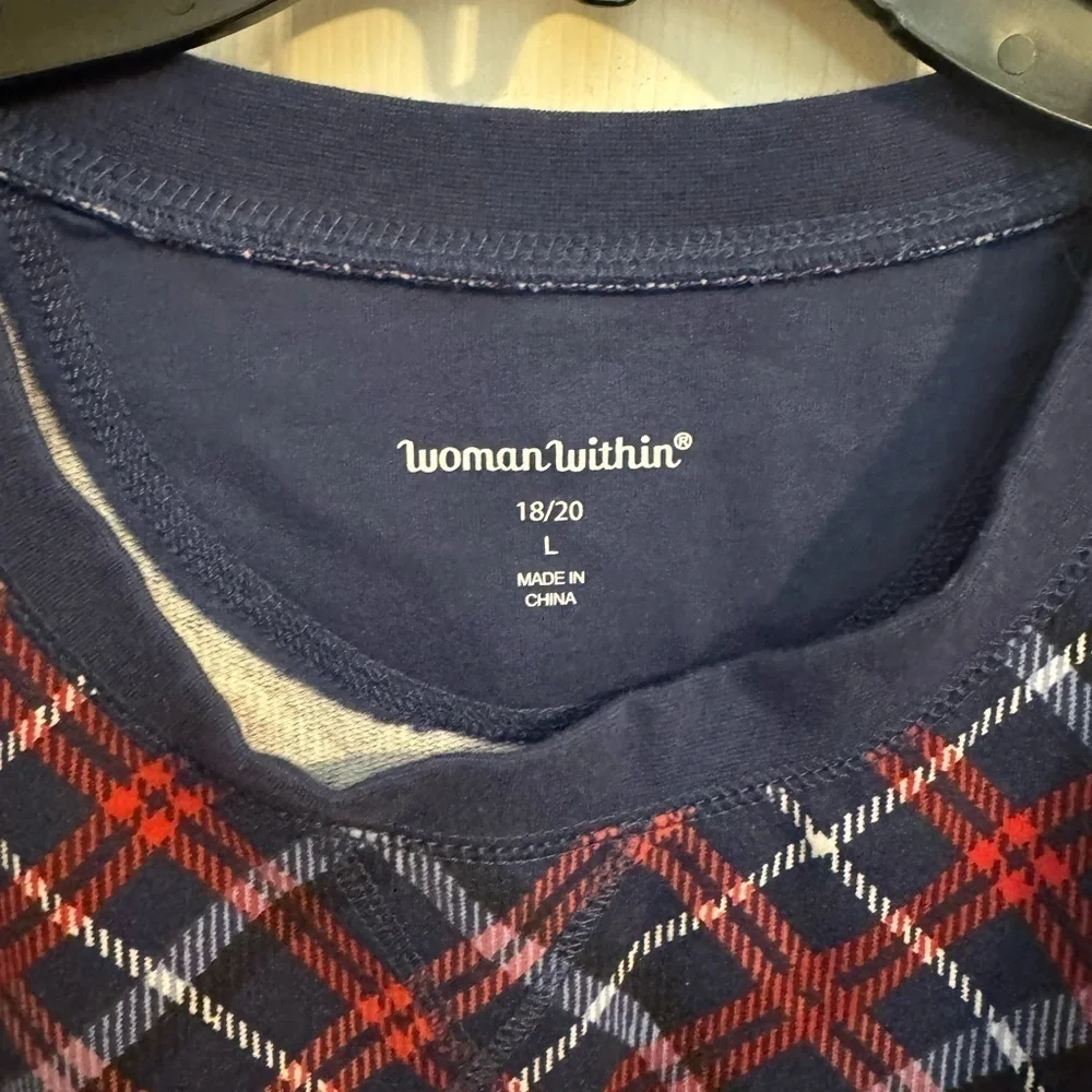 Woman Within Printed Sweatshirt size 18/20 - Picture 2 of 6